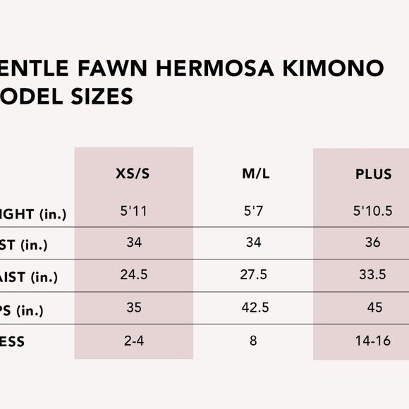 Gentle Fawn Kimono M/L - Picture 4 of 4